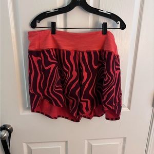 Outdoor voices red swirl Hudson shorts